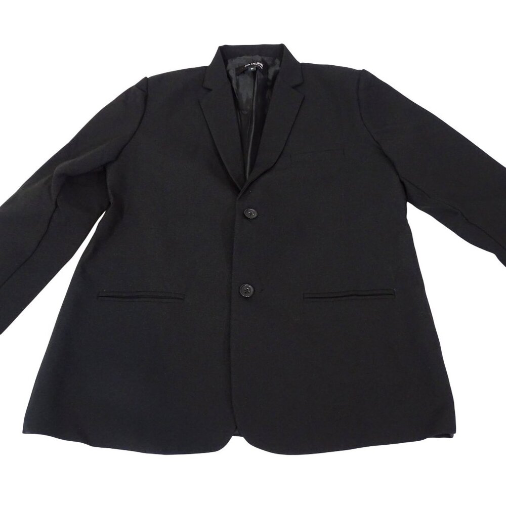 Gino Giovanni Black Blazer Jacket Boys Size 10 Long Sleeve 2-Button Formal Party